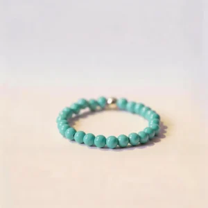 Turquoise ring for women, niche vintage ultra-thin finger ring jewelry