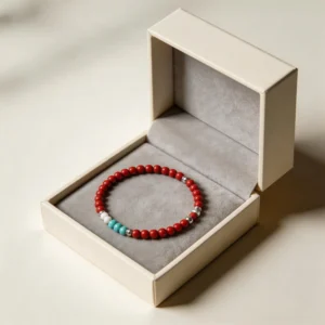 Natural Nanhong and Turquoise Pearl Bracelet for Couples